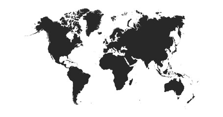 World map vector. Vector illustration.