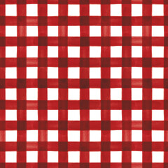 Vector red lines stripes grid seamless pattern