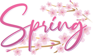 Spring Cherry Blossom Graphic