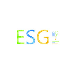 ESG concept of environmental, social and governance; sustainable development. Vector illustration EPS 10