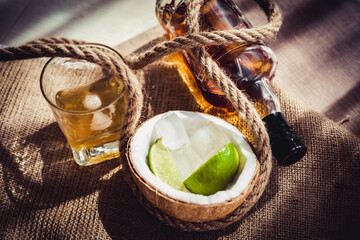 piatsy vintage rum in the hold of coral