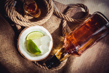 piatsy vintage rum in the hold of coral