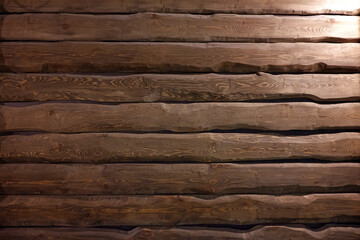 A fragment of a old wooden plank.