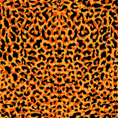 pattern design of leopard animal print vector