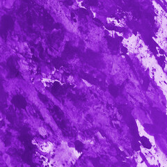 Purple ink and watercolor texture on white paper background. Gradient paint strokes and decalcomania effect. Hand-painted gouache abstract image. Mess on the canvas.