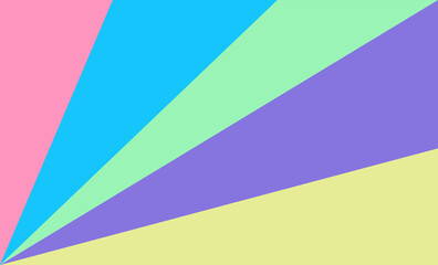 Modern geometric abstract pastel paper banner cover design with pink, purple, yellow, green, blue triangles shapes on texture background for card, flyer, invitation, banner, party, print advertising