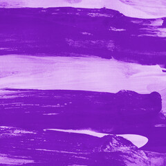 Purple ink and watercolor texture on white paper background. Gradient paint strokes and decalcomania effect. Hand-painted gouache abstract image. Mess on the canvas.