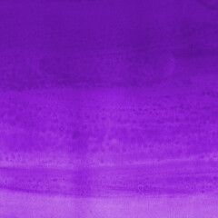 Purple ink and watercolor texture on white paper background. Gradient paint strokes and decalcomania effect. Hand-painted gouache abstract image. Mess on the canvas.