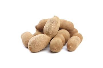 Tamarind fruit isolated on white background