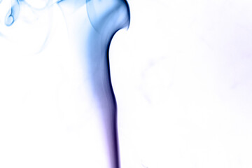 Movement of smoke, Abstract smoke color smoke on white background