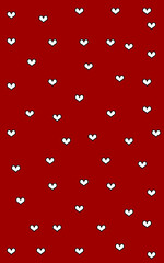 valentine's day concept gift card, wallpaper and background - love and hearts on red background
