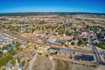 Fototapeta premium Aerial View of the Colorado Springs Suburb of Monument