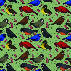bird silluet pattern git cover funny background