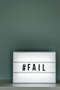 lightbox with #fail