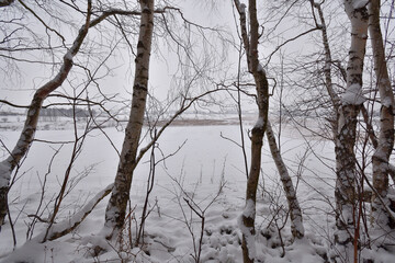 Fototapeta Zimowy pejzaż obraz