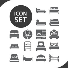 Simple set of ich related filled icons.