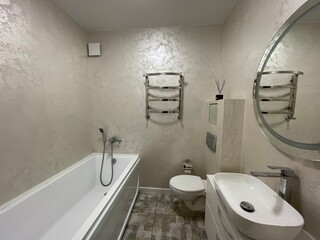 modern bathroom in a hotel