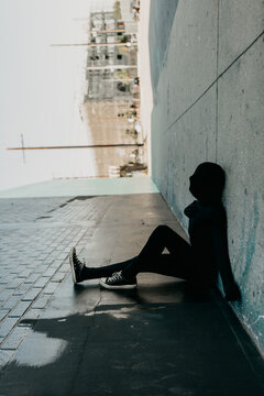 Shadow Costume Man Sitting
