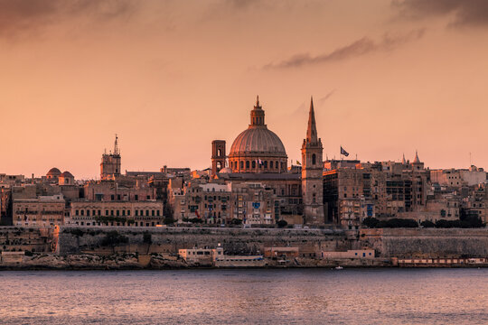 Valletta - the Capital of Malta at Dawn