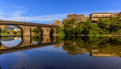 bridge over the river
Barcelos. Historical city of Portugal,Europe
