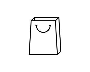 Fototapeta na wymiar Shopping bag outline icon. linear style sign for mobile concept and web design. Paper bag simple line vector icon. Symbol, logo illustration. Pixel perfect vector graphics