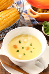 コーンポタージュとトウモロコシ