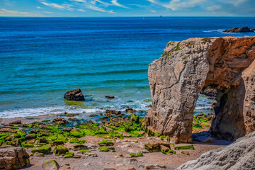 Natural Arch on the Beach of Quiberon