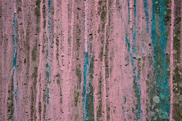 Verlauf aus Farbe it viel rosa, etwas blau und moosgrün