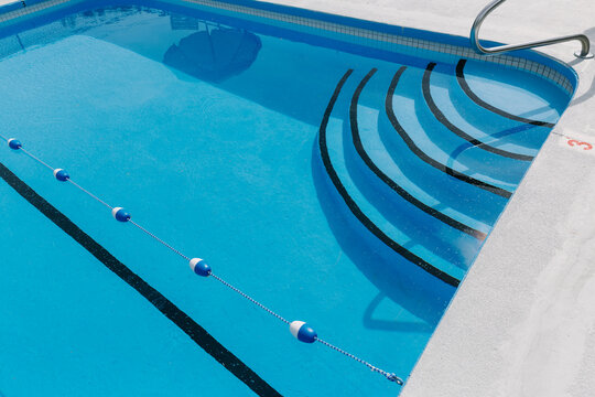 Swimming Pool Stairway at Motel