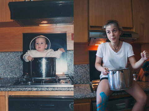 Childhood photo recreation 1996-2017