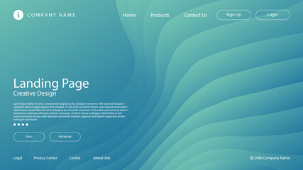 Abstract Modern Background with Simple Light Blue Pastel Color Gradient for Website Landing Page