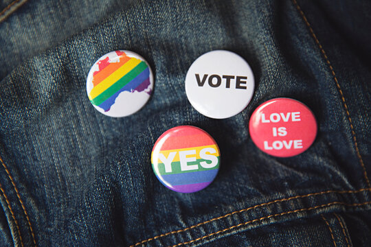 Concept for Marriage equality plebiscite vote in Australia