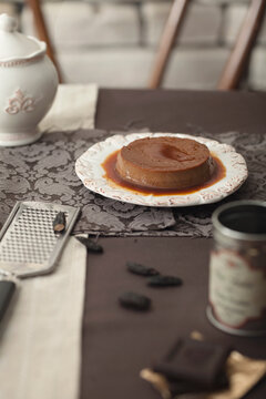 Chocolate-Amaretto Flan