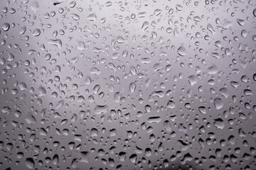 water drops on glass