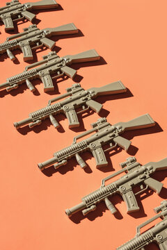 Automatic guns.