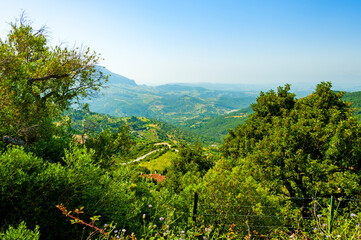 Spectacular views of the Sierra de las Nieves Natural Park in Southern Spain which was declared a Biosphere Reserve by UNESCO.