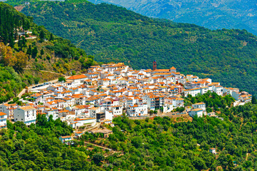 Village Algatocin, beautifully nestled in the Serrania de Ronda, Andalusia, Spain