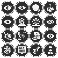 16 pack of inner city  filled web icons set