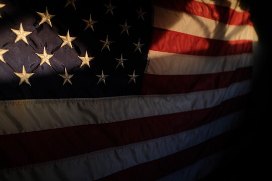 American flag.