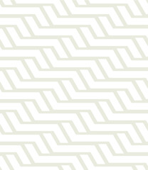 Vector seamless pattern. Modern stylish texture. Repeating geometric background. Striped hexagonal grid. Light beige tileable design. Can be used as swatch for illustrator.