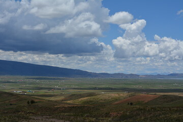 hermoso paisaje de la naturaleza del altiplano Boliviano.