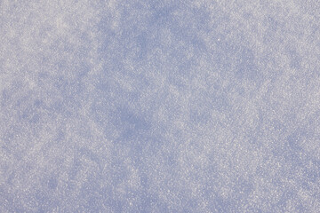 Snow on a frosty day as a natural background.