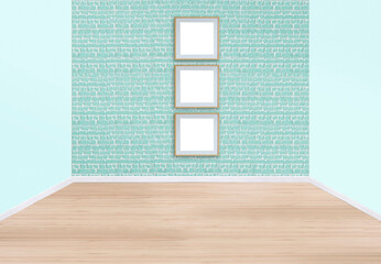 modern bright interior. 3D illustration