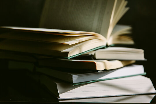 A stack of books