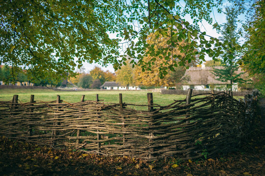 Natural Hazel Fencing