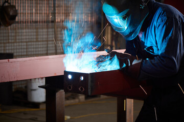 Welder working