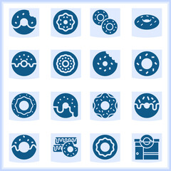 Donut  related simple set. 16  filled