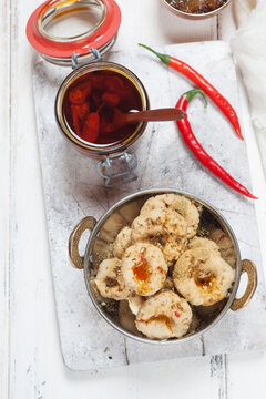 Khichu with Chili oil
