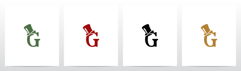 Top Hat On Letter Logo Design G