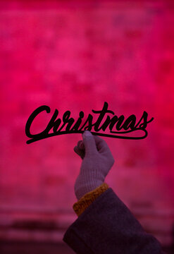 Christmas lights on the street